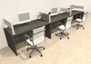 Three Person Modern Divider Office Workstation Desk Set, #OT-SUL-SPW66