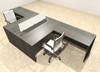 Two Person Modern Divider Office Workstation Desk Set, #OT-SUL-FP55