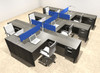 Six Person Modern Divider Office Workstation Desk Set, #OT-SUL-FPB60