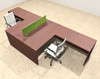 Two Person Modern Accoustic Divider Office Workstation Desk Set, #OT-SUL-FPRA26