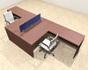 Two Person Modern Accoustic Divider Office Workstation Desk Set, #OT-SUL-FPRB26