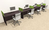 Four Person Modern Accoustic Divider Office Workstation Desk Set, #OT-SUL-SPRA11