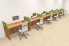 Six Person Modern Accoustic Divider Office Workstation Desk Set, #OT-SUL-SPRA17