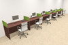 Six Person Modern Accoustic Divider Office Workstation Desk Set, #OT-SUL-SPRA18