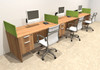 Three Person Modern Accoustic Divider Office Workstation Desk Set, #OT-SUL-SPRA25