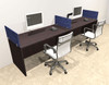 Two Person Modern Accoustic Divider Office Workstation Desk Set, #OT-SUL-SPRB3