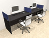 Two Person Modern Accoustic Divider Office Workstation Desk Set, #OT-SUL-SPRB4