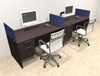 Two Person Modern Accoustic Divider Office Workstation Desk Set, #OT-SUL-SPRB23