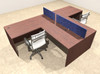 Two Person Modern Accoustic Divider Office Workstation Desk Set, #OT-SUL-SPRB42