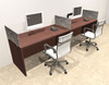 Two Person Modern Accoustic Divider Office Workstation Desk Set, #OT-SUL-SPRG2