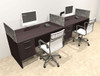 Two Person Modern Accoustic Divider Office Workstation Desk Set, #OT-SUL-SPRG23