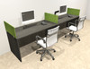 Two Person Modern Accoustic Divider Office Workstation Desk Set, #OT-SUL-SPRA65