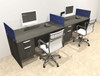 Two Person Modern Accoustic Divider Office Workstation Desk Set, #OT-SUL-SPRB70