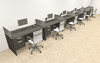 Six Person Modern Accoustic Divider Office Workstation Desk Set, #OT-SUL-SPRG74