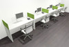 Four Person Modern Accoustic Divider Office Workstation Desk Set, #OF-CPN-SPRA9