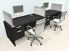 Two Person Modern Aluminum Organizer Divider Office Workstation Desk Set, #OT-SUL-SPS24