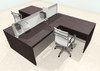 Two Person L Shape Modern Aluminum Organizer Divider Office Workstation Desk Set, #OT-SUL-SPS43