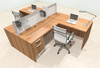 Two Person L Shape Modern Aluminum Organizer Divider Office Workstation Desk Set, #OT-SUL-SPS53