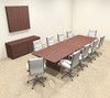 Modern Rectangular 12' Conference table, #OT-SUL-C32