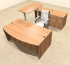 4PC U Shape Modern Executive Office Desk w/Height Adjustable Desk, OT-SUL-UH5