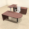 4PC U Shape Modern Executive Office Desk w/Height Adjustable Desk, OT-SUL-UH10