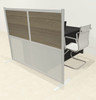 One Loft Modern Office Home Aluminum Frame Partition / Divider / Sneeze Guard, #UT-ALU-P3-B