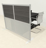One Loft Modern Office Home Aluminum Frame Partition / Divider / Sneeze Guard, #UT-ALU-P4-B