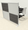 One Loft Modern Office Home Aluminum Frame Partition / Divider / Sneeze Guard, #UT-ALU-P7-C