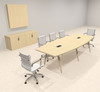 Modern Boat shaped 10' Feet Conference Table, #OF-CON-CW9