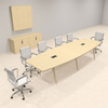 Modern Boat shaped 12' Feet Conference Table, #OF-CON-CW16