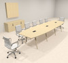 Modern Boat shaped 14' Feet Conference Table, #OF-CON-CW23