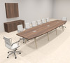 Modern Boat shaped 16' Feet Conference Table, #OF-CON-CW31