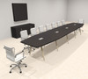 Modern Boat shaped 18' Feet Conference Table, #OF-CON-CW41
