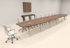 Modern Boat shaped 22' Feet Conference Table, #OF-CON-CW52