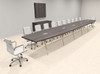 Modern Boat shaped 24' Feet Conference Table, #OF-CON-CW63