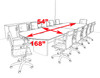 Modern Contemporary 14' Feet Conference Table, #RO-NAP-C13