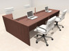 Four Person Modern Acrylic Divider Office Workstation Desk Set, #OT-SUS-FP17