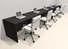 Five Person Modern No Panel Office Workstation Desk Set, #OT-SUS-SPN19