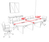 Modern Racetrack 10' Feet Conference Table, #OF-CON-CR8