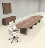 Racetrack Cable Management 16' Feet Conference Table, #OF-CON-CRP28