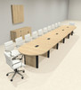 Racetrack Cable Management 22' Feet Conference Table, #OF-CON-CRP51