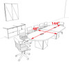 Modern Racetrack 12' Feet Conference Table, #OF-CON-CRQ11