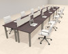 10 Person Modern  Metal Leg Office Workstation Desk Set, #OT-SUL-FPM23