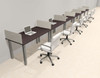 6 Person Modern  Metal Leg Office Workstation Desk Set, #OT-SUL-SPM23