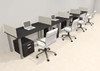 4 Person Modern  Metal Leg Office Workstation Desk Set, #OT-SUL-SPM39