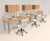 3 Person Modern  Metal Leg Office Workstation Desk Set, #OT-SUL-SPM56