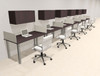 6 Person Modern  Metal Leg Office Workstation Desk Set, #OT-SUL-SPM73