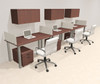 3 Person Modern  Metal Leg Office Workstation Desk Set, #OT-SUL-SPM82