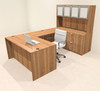5pcs U Shaped 60"w X 102"d Modern Executive Office Desk, #OT-SUS-U81