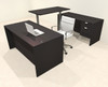 4pcs U Shaped 60"w X 102"d Modern Executive Office Desk, #OT-SUS-UH4
